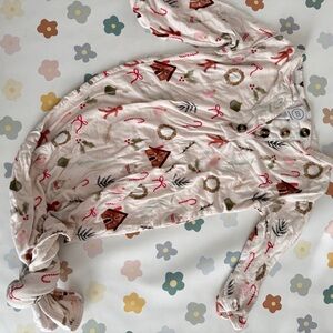 Christmas Baby Sleep Gown with Holiday Print